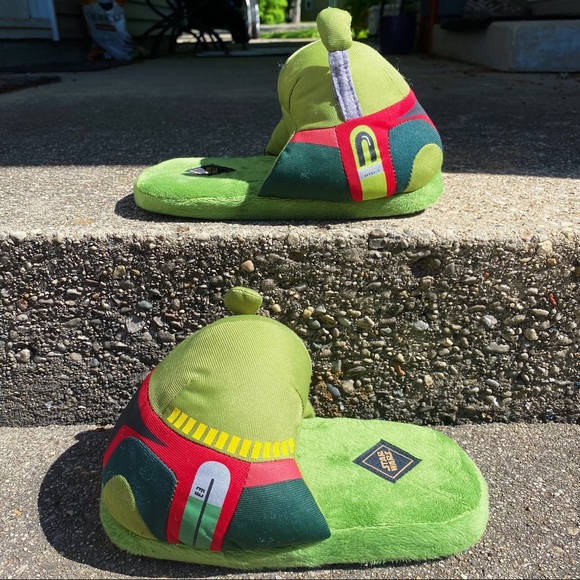 Mens’ Star Wars Boba Fett Plush Slippers Sz S - Picture 8 of 11